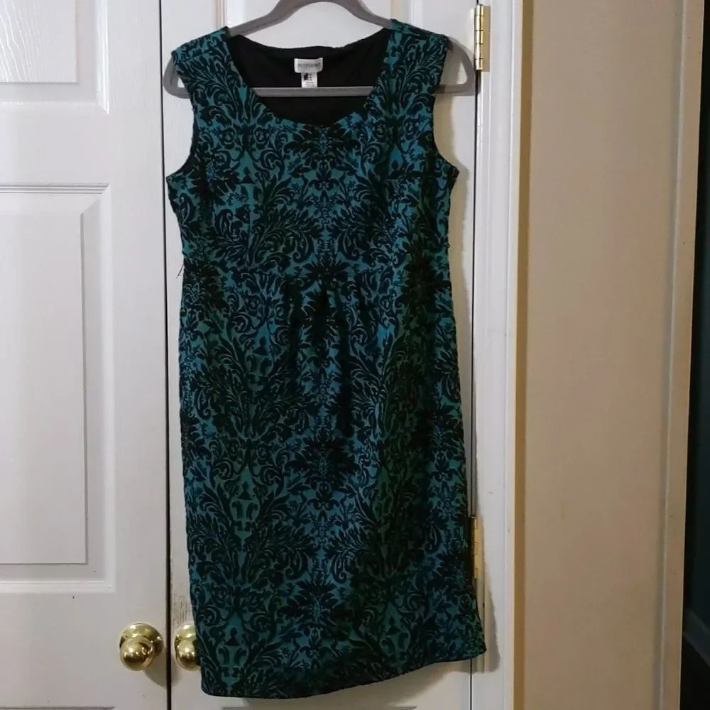 Motherhood Maternity teal and black  dress